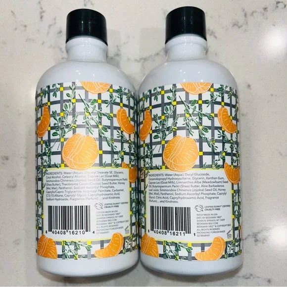 Beekman 1802 Mandarine Thyme Body Wash and Lotion - Picture 2 of 3